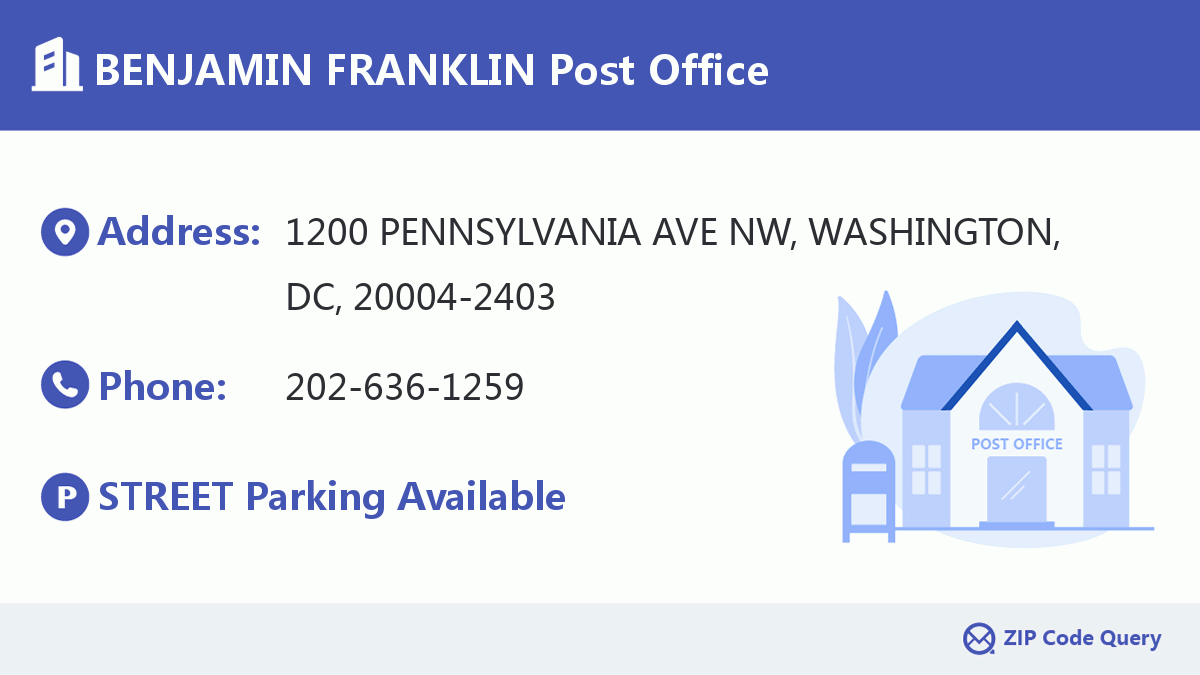 Post Office:BENJAMIN FRANKLIN