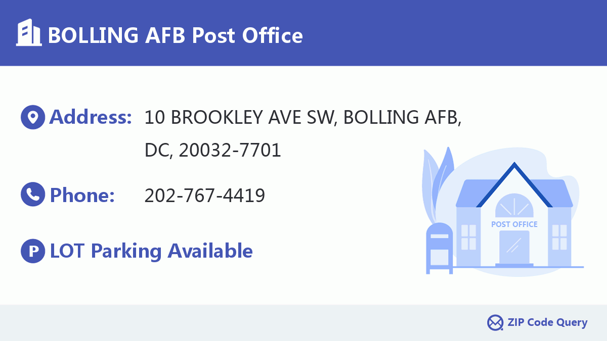 Post Office:BOLLING AFB