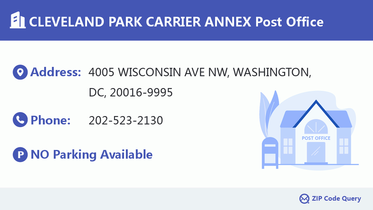 Post Office:CLEVELAND PARK CARRIER ANNEX