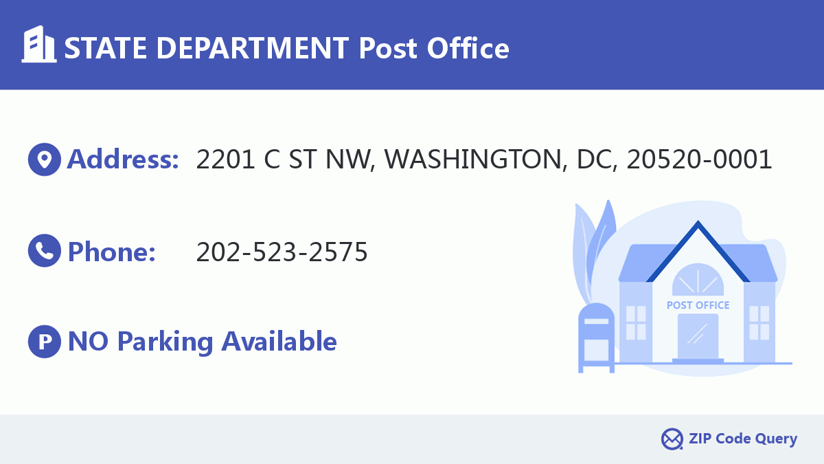 Post Office:STATE DEPARTMENT