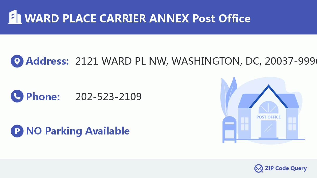 Post Office:WARD PLACE CARRIER ANNEX