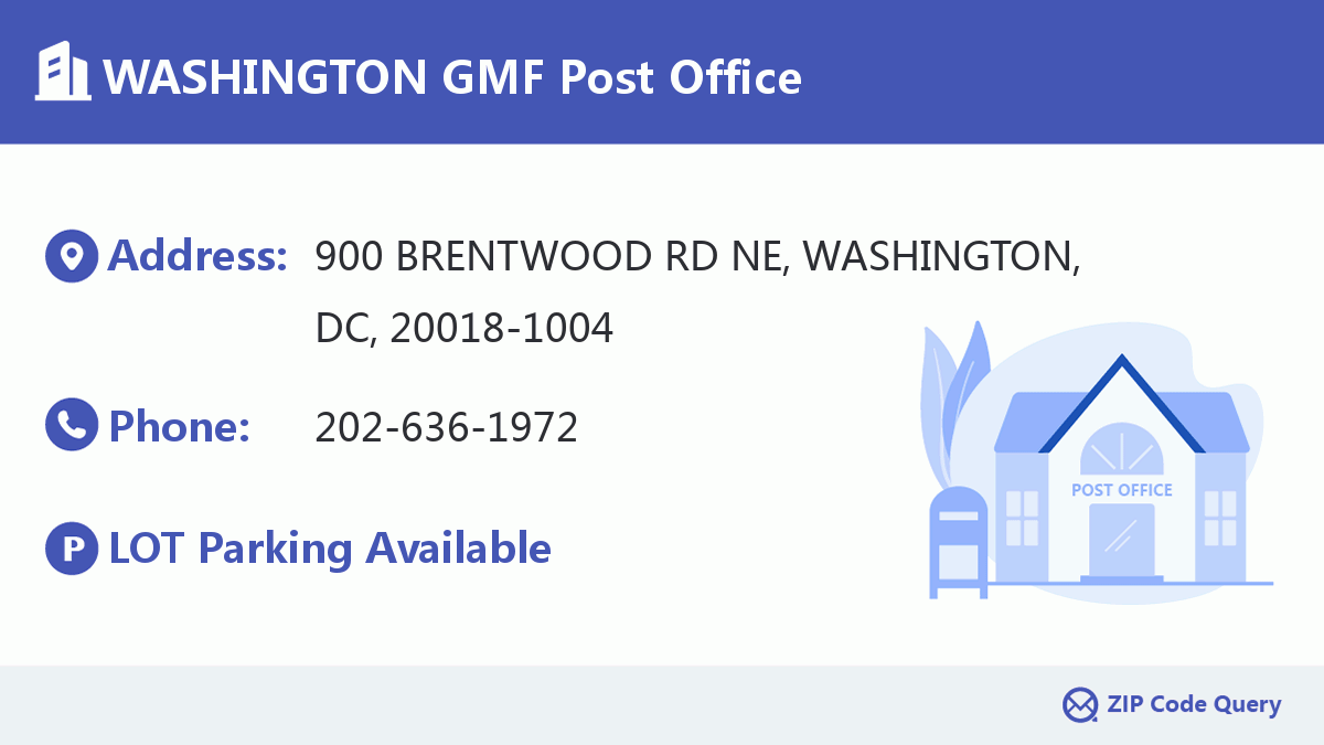 Post Office:WASHINGTON GMF
