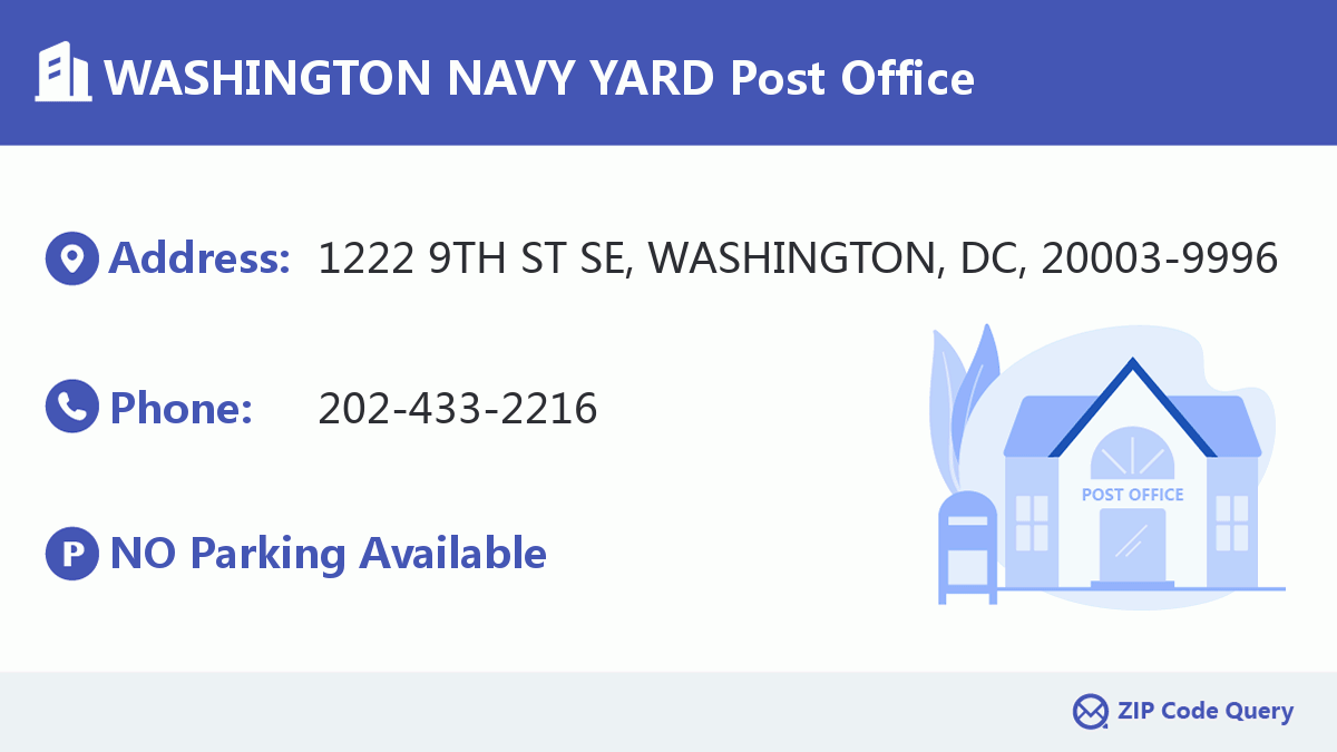 Post Office:WASHINGTON NAVY YARD