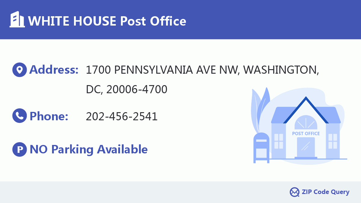 Post Office:WHITE HOUSE